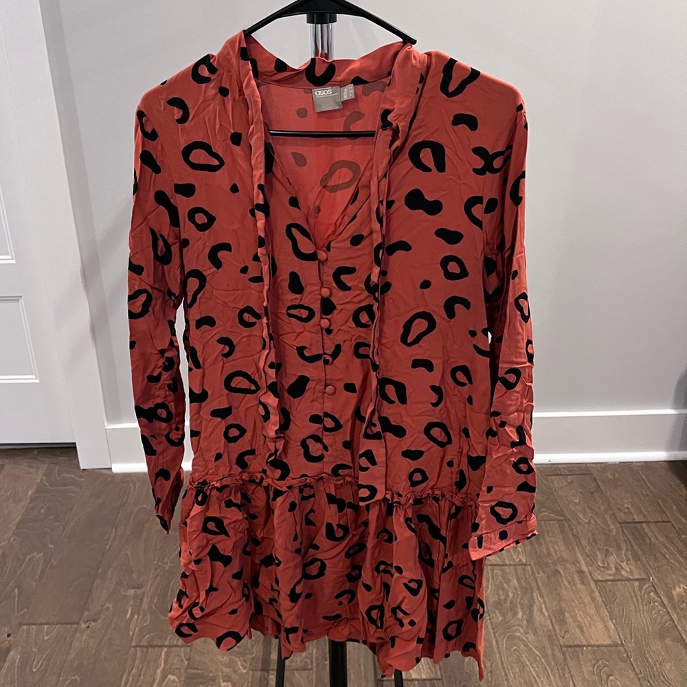 Orange ASOS Animal Print Dress